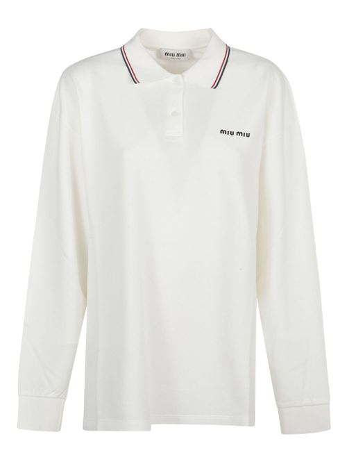 Polo con logo MIU MIU | MJL0191612F0V5U